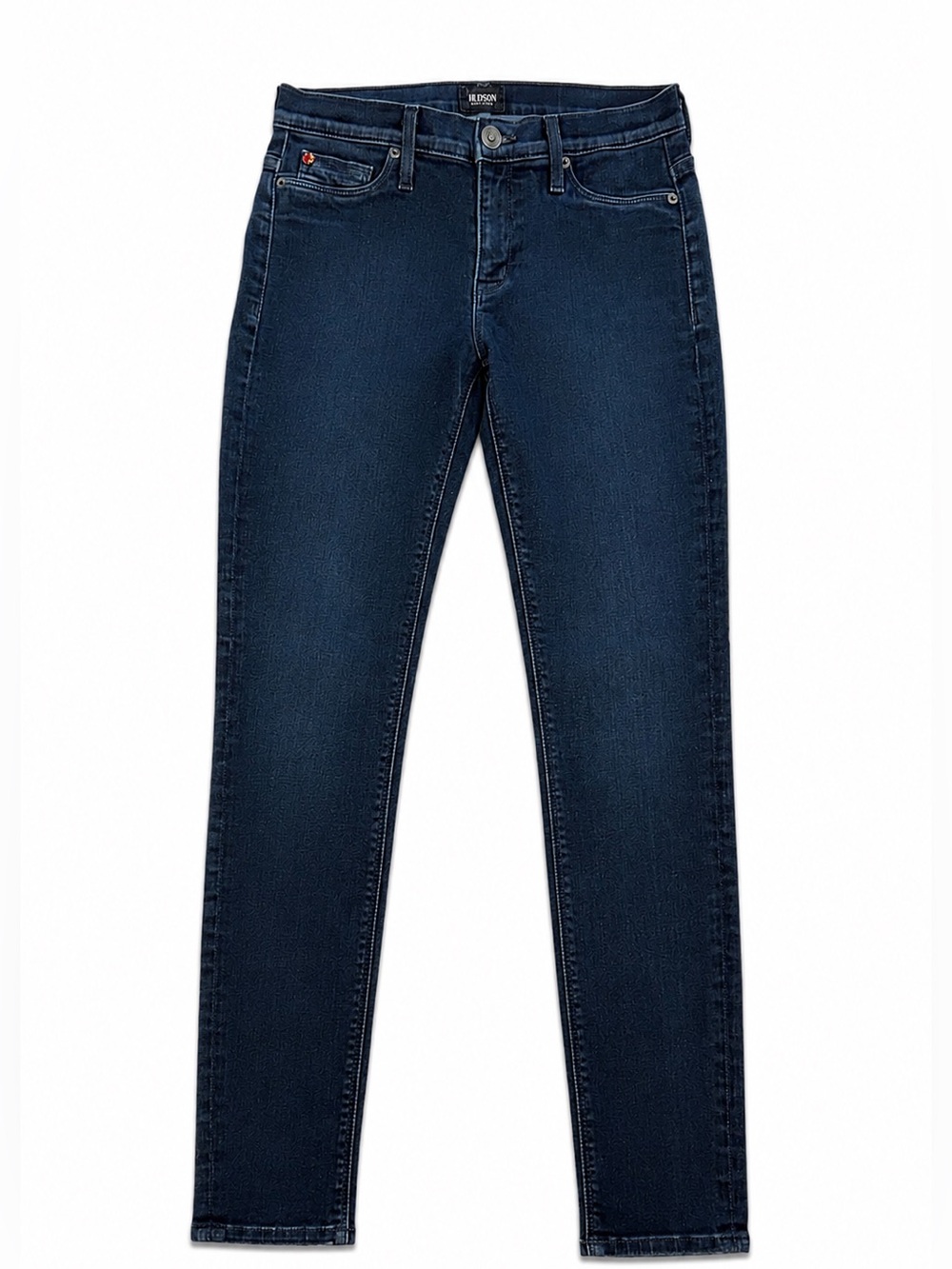 HUDSON NICO MIDRISE SUPER SKINNY JEANS WOMENS SIZE 26 DARK WASH STRETCH DENIM